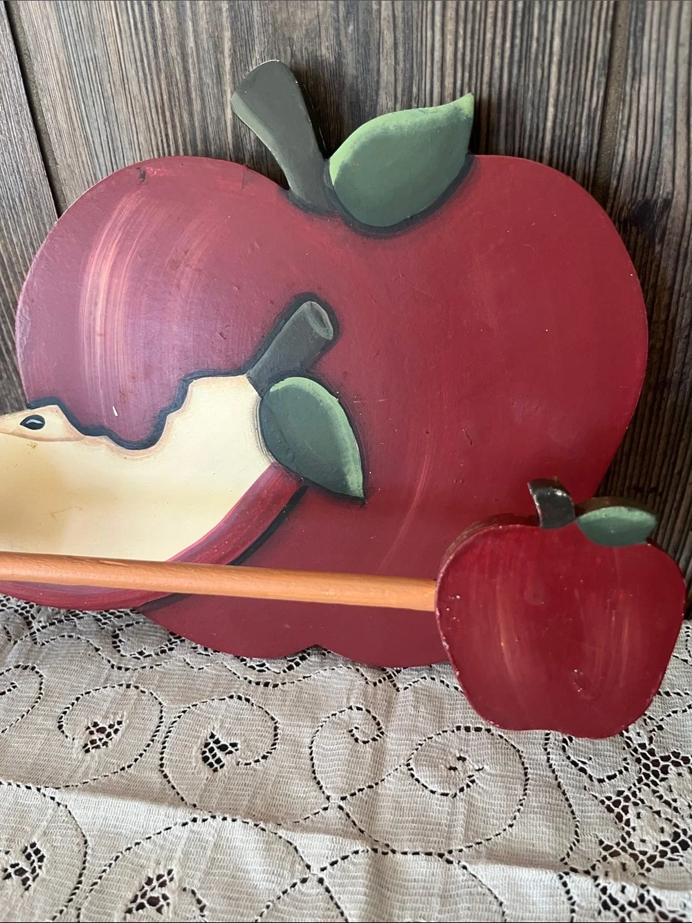 Red Apple Wall Decor Towel holder